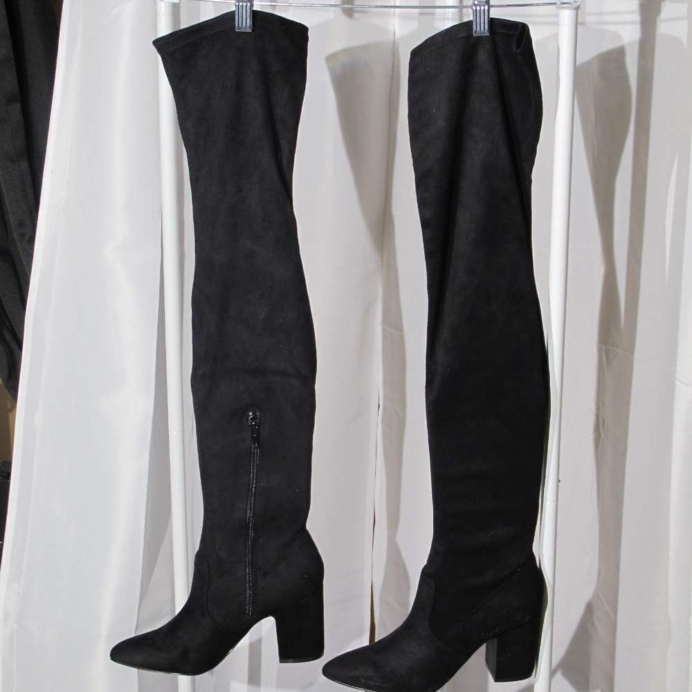 NEW IN BOX Steve Madden Larah Black Over Knee Boot